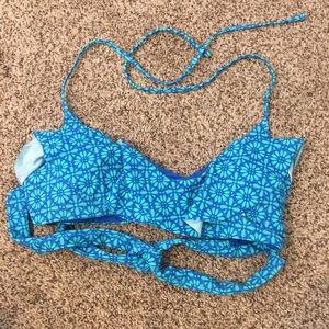 Aerie Blue Floral Swim Set